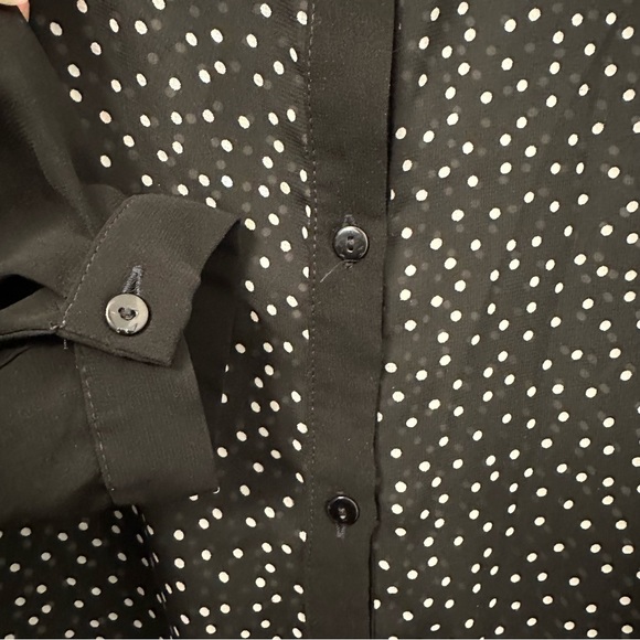 Evans Long Sleeve Color-block Button Down Tunic - Picture 3 of 5